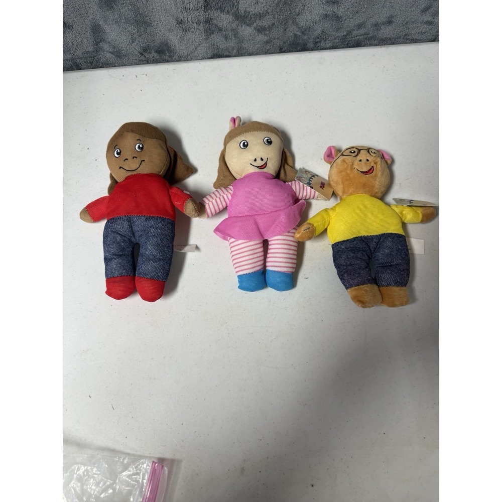 Arthur DW Francine Frensky doll Stuffed Animal Toy PBS Kids 2021 Set 9"